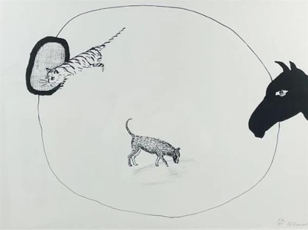 Grote foto nieuw werk van roger raveel en panamarenko antiek en kunst overig