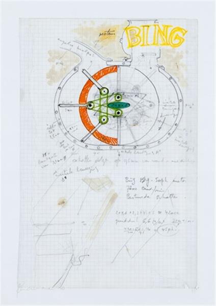 Grote foto nieuw werk van roger raveel en panamarenko antiek en kunst overig