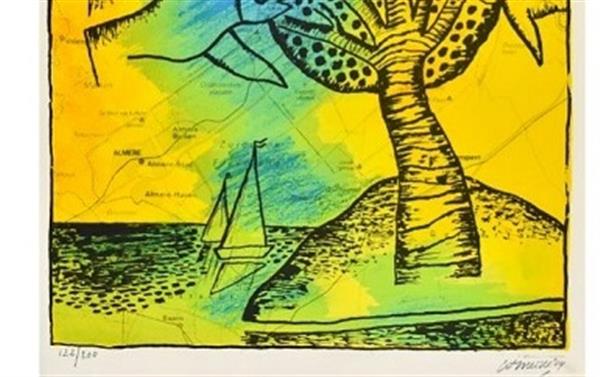 Grote foto corneille flevoland antiek en kunst litho en zeefdrukken