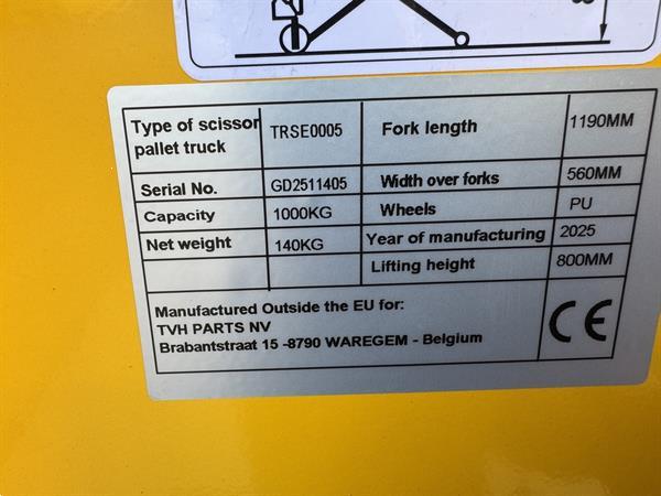 Grote foto vs 22825 semi elektrische schaar hef werktafel doe het zelf en verbouw hefwerktuigen