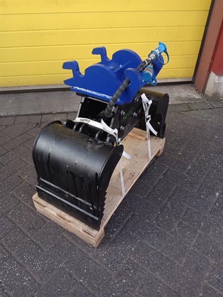 Grote foto h ner hg 100 s en hg 100 t sorteergrijper cw05 opname minigraver doe het zelf en verbouw aanbouwdelen