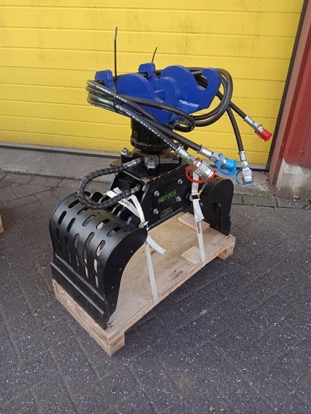 Grote foto h ner hg 100 s en hg 100 t sorteergrijper cw05 opname minigraver doe het zelf en verbouw aanbouwdelen