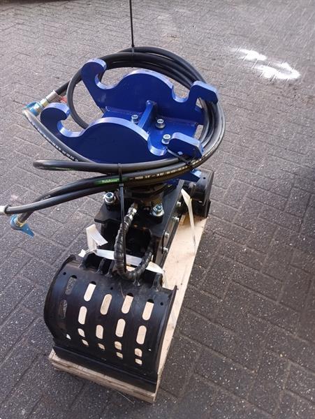 Grote foto h ner hg 100 s en hg 100 t sorteergrijper cw05 opname minigraver doe het zelf en verbouw aanbouwdelen