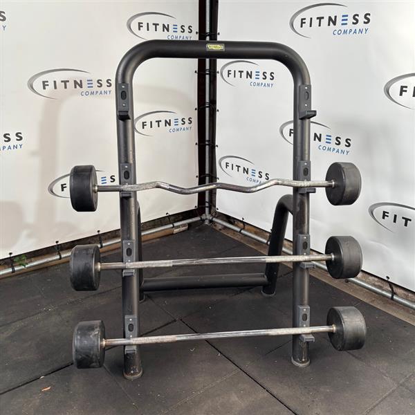 Grote foto technogym barbell rack incl. barbells zwart sport en fitness fitness
