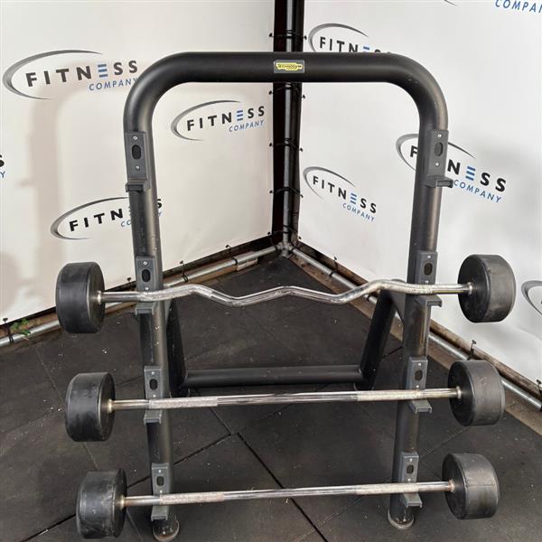 Grote foto technogym barbell rack incl. barbells zwart sport en fitness fitness
