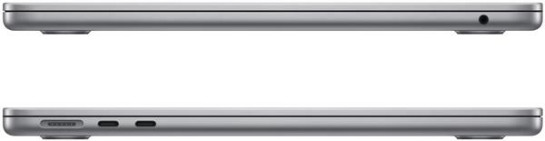 Grote foto apple macbook air 13.6 inch 2022 m2 8 core cpu 8gb ram 8 core gpu 256gb ssd qwerty grijs computers en software overige computers en software