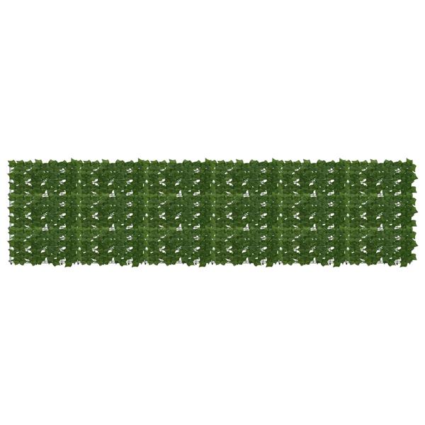 Grote foto vidaxl balkonscherm met bladeren groen 300 x 75 cm tuin en terras overige tuin en terras