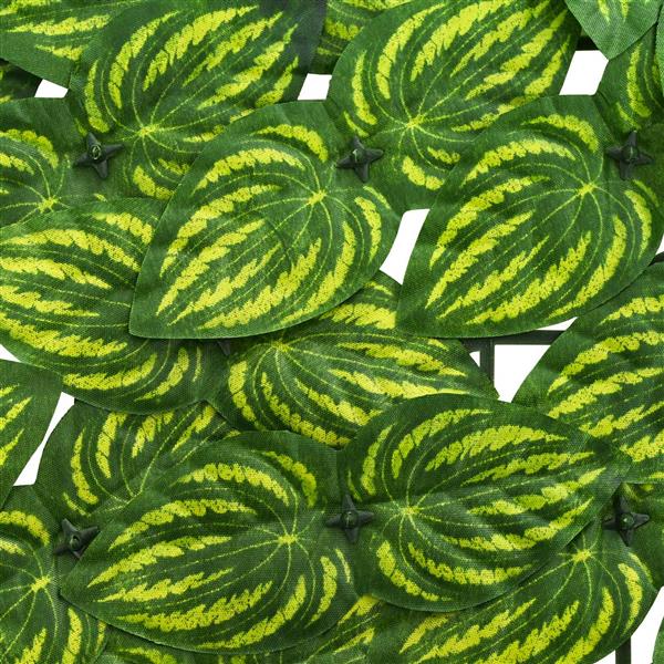 Grote foto vidaxl balkonscherm met bladeren groen en geel 400 x 100 cm tuin en terras overige tuin en terras