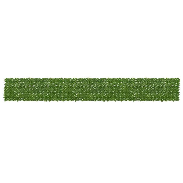 Grote foto vidaxl balkonscherm met bladeren groen en geel 600 x 75 cm tuin en terras overige tuin en terras