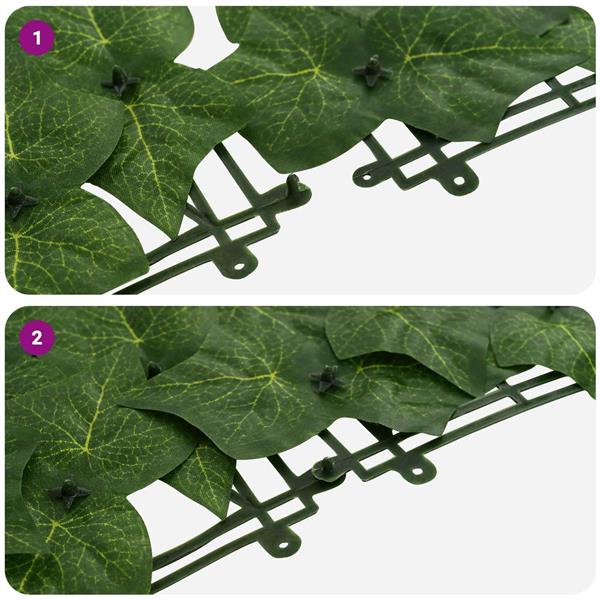 Grote foto vidaxl balkonscherm met bladeren groen 300 x 100 cm tuin en terras overige tuin en terras