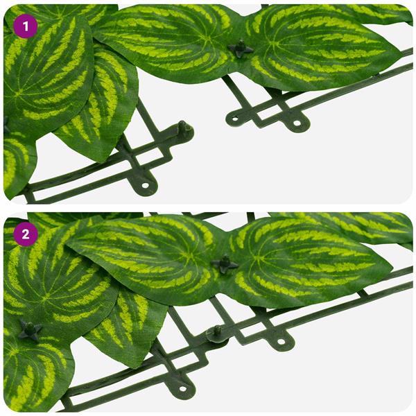 Grote foto vidaxl balkonscherm met bladeren groen en geel 600 x 75 cm tuin en terras overige tuin en terras