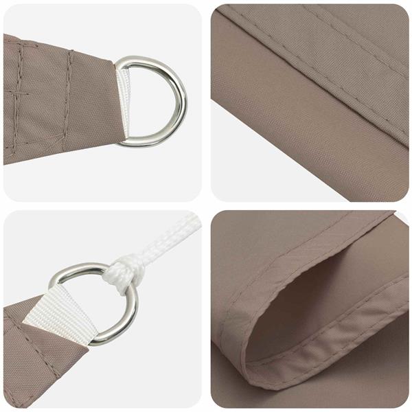 Grote foto vidaxl zonneschaduwzeil taupe 6 x 2 m 100 polyester oxford tuin en terras overige tuin en terras