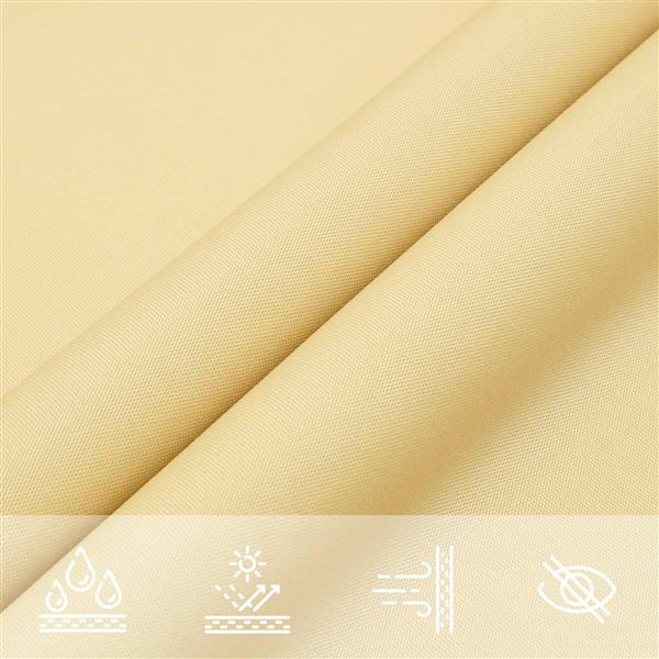 Grote foto vidaxl zonneschaduwzeil zand 6 x 2 m 100 polyester oxford tuin en terras overige tuin en terras