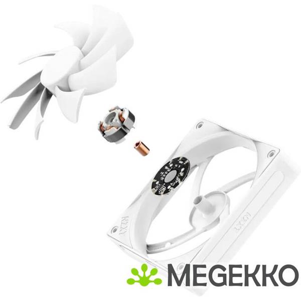 Grote foto nzxt f120q 120mm white quiet airflow computers en software overige computers en software