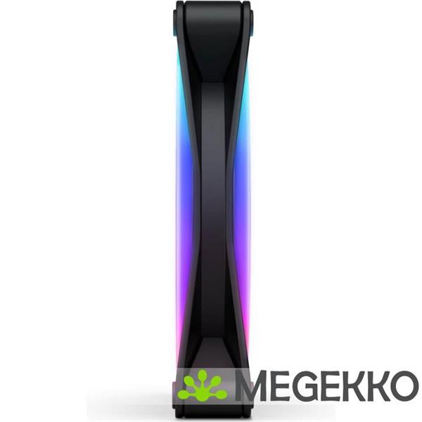Grote foto nzxt f140 rgb duo 140mm rgb fan single black computers en software overige computers en software
