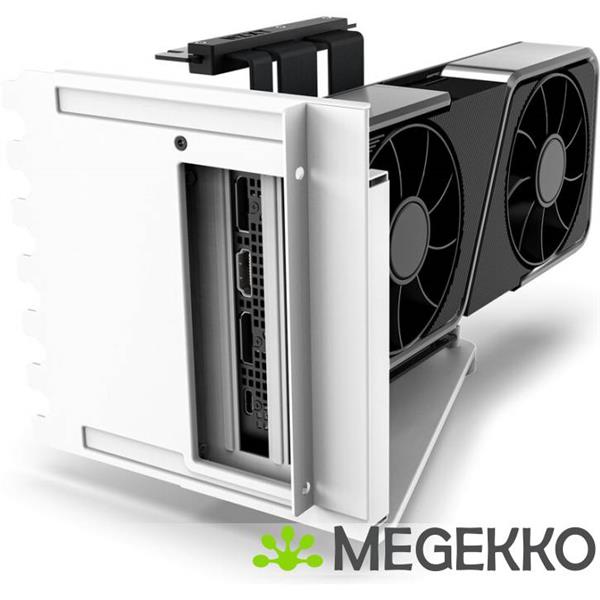 Grote foto nzxt vertical gpu mounting kit h5 h6 h7 h9 white computers en software behuizingen en kasten