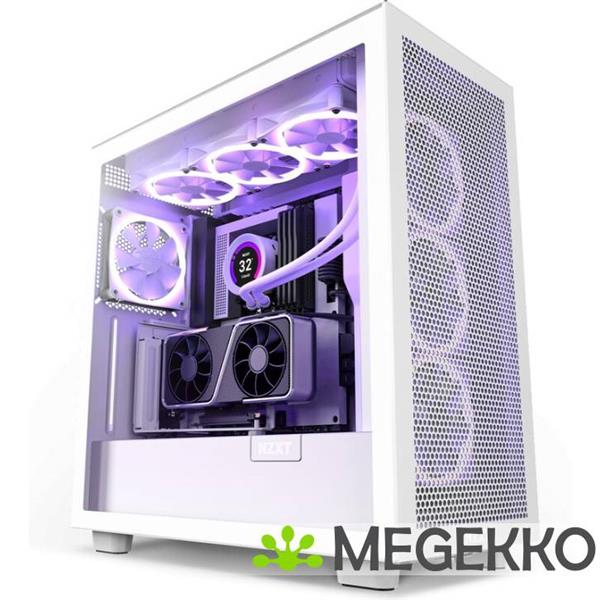 Grote foto nzxt vertical gpu mounting kit h5 h6 h7 h9 white computers en software behuizingen en kasten