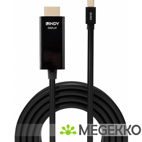 Grote foto lindy 36927 diplayport hdmi zwart kabeladapter verloopstukje computers en software overige computers en software