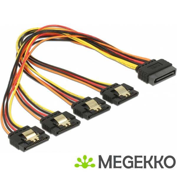 Grote foto delock 60157 0.3m sata 15 pin multi kleuren sata kabel computers en software overige