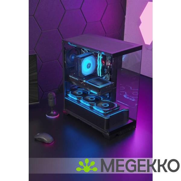 Grote foto mars gaming mc prisma midi tower zwart computers en software behuizingen en kasten