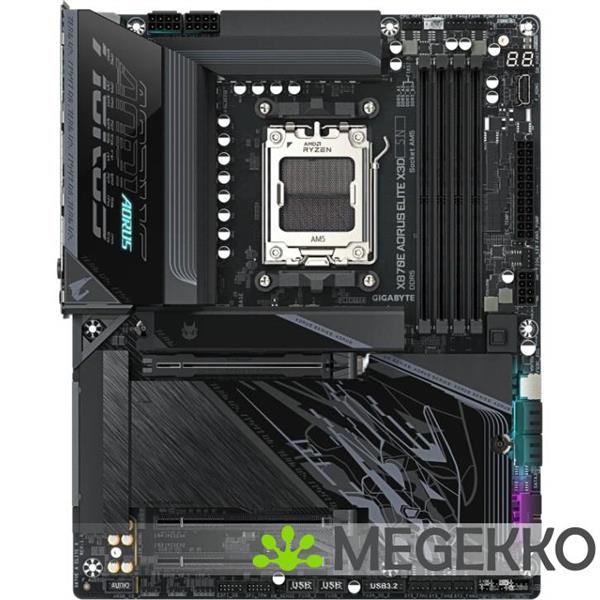 Grote foto gigabyte x870e aorus elite x3d computers en software moederborden