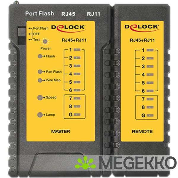 Grote foto delock 86407 kabeltester rj45 rj12 portfinder computers en software overige computers en software