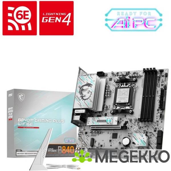 Grote foto msi b840m gaming plus wifi6e computers en software moederborden