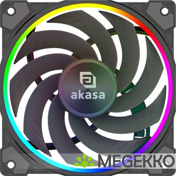 Grote foto akasa soho ar12 computer behuizing ventilator 12 cm zwart computers en software overige computers en software