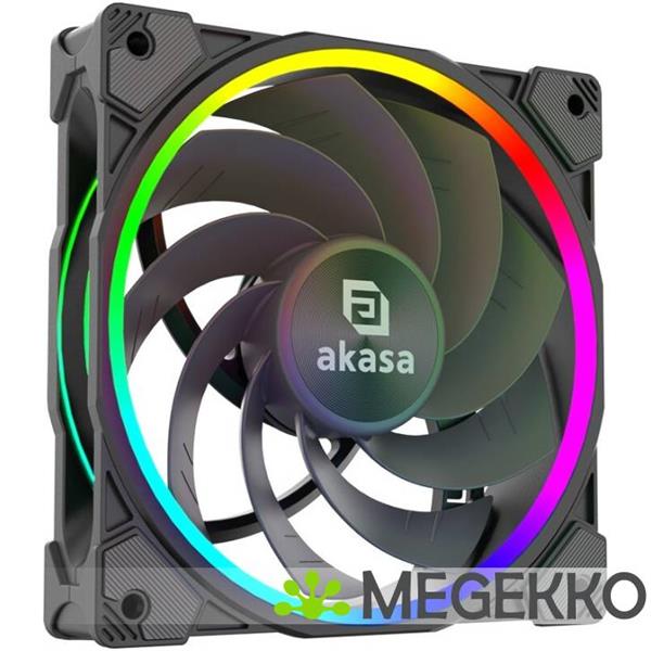 Grote foto akasa soho ar12 computer behuizing ventilator 12 cm zwart computers en software overige computers en software