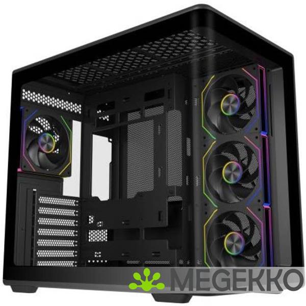 Grote foto cooler master elite 600 black 4 fan version computers en software behuizingen en kasten