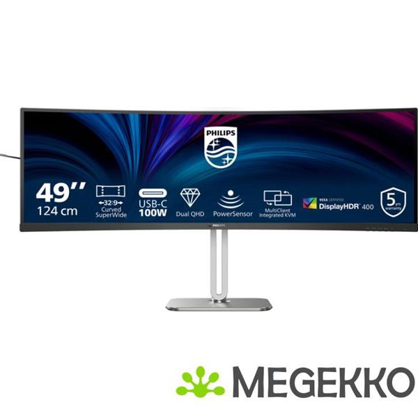 Grote foto philips 5000 series 49b2u5900c 00 49 dual qhd superwide va monitor computers en software overige computers en software