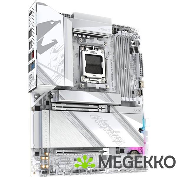 Grote foto gigabyte x870 aorus elite x3d ice computers en software moederborden