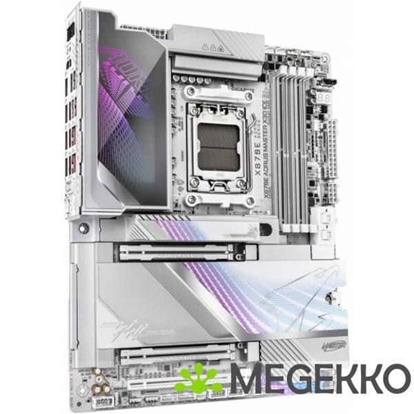 Grote foto gigabyte x870e aorus master x3d ice computers en software moederborden