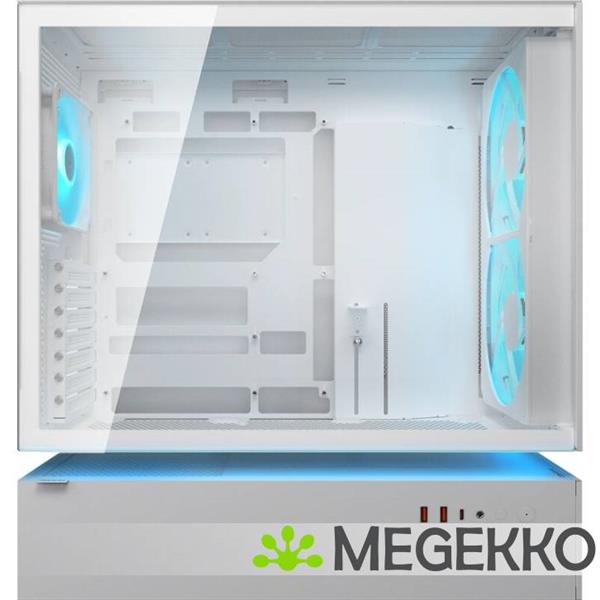 Grote foto cougar gaming cfv235 mesh midi tower wit computers en software behuizingen en kasten