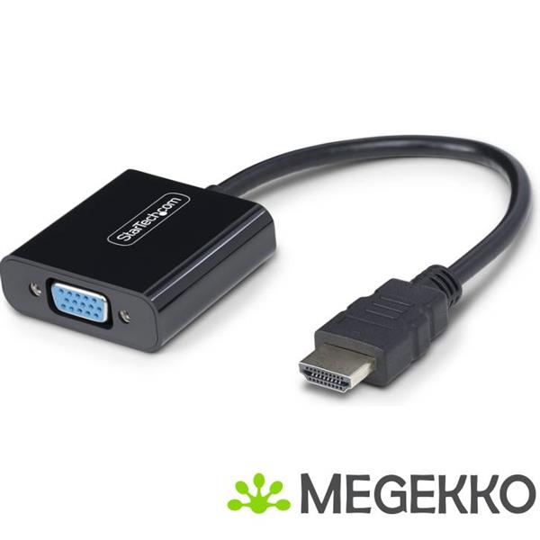 Grote foto startech.com hdmi naar vga adapter converter actieve video converter voor laptop desktop 1920x1080 computers en software overige computers en software