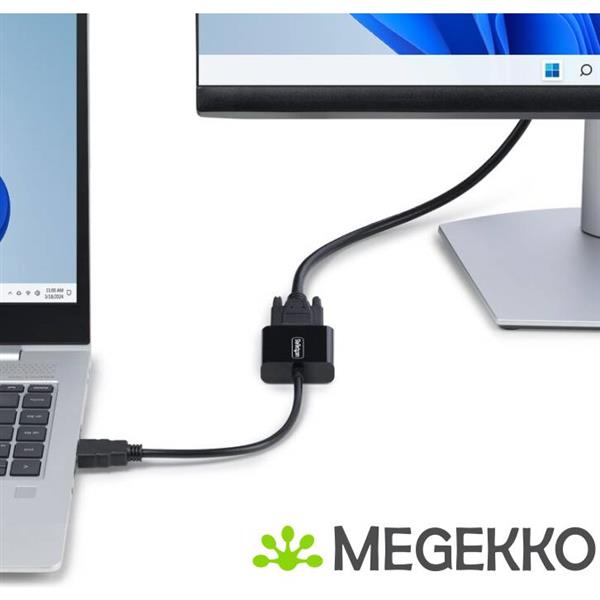 Grote foto startech.com hdmi naar vga adapter converter actieve video converter voor laptop desktop 1920x1080 computers en software overige computers en software