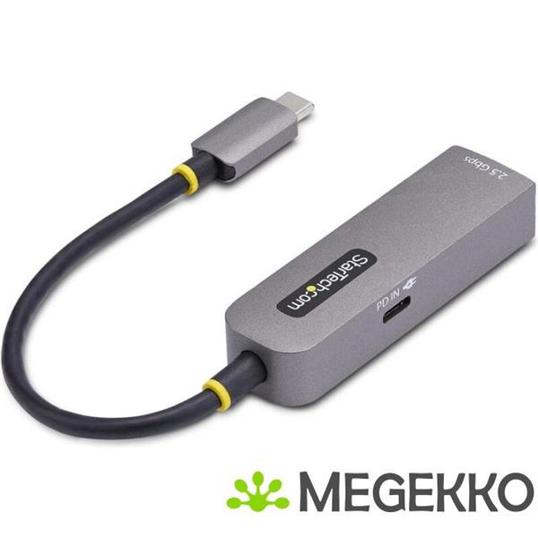 Grote foto startech.com 2.5gbe usb c naar ethernet adapter 100w pd pass through nbase t nic usb 3.0 type c 2 computers en software netwerkkaarten routers en switches