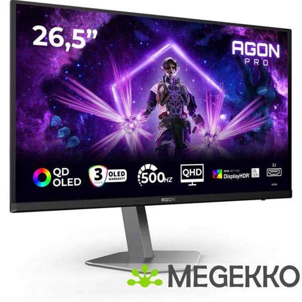 Grote foto aoc ag276qkd2 27 qhd 500hz oled monitor computers en software overige computers en software