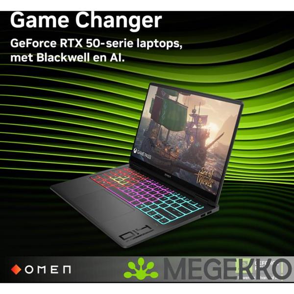 Grote foto hp omen transcend 14 fb1070nd 14 core ultra 9 rtx 5070 gaming laptop computers en software overige computers en software