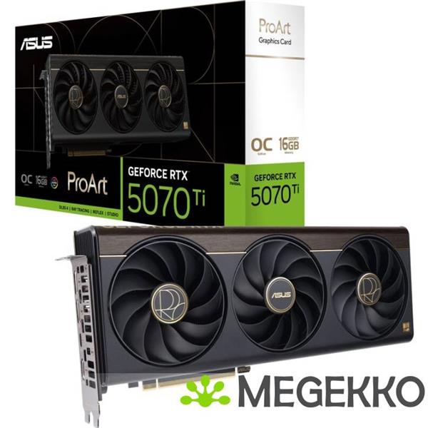 Grote foto asus geforce rtx 5070 ti proart rtx5070ti o16g computers en software videokaarten