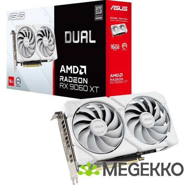 Grote foto asus dual radeon rx 9060 xt 16gb white computers en software videokaarten