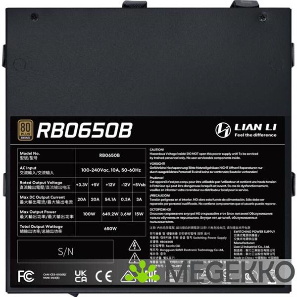 Grote foto lian li rb 650w black computers en software overige