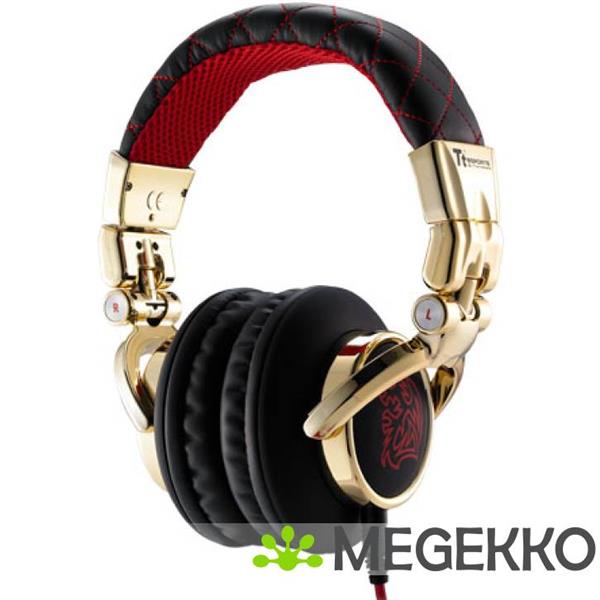 Grote foto tt esports dracco signature hoofdtelefoons bedraad hoofdband gamen zwart goud rood audio tv en foto koptelefoons