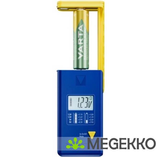 Grote foto varta lcd battery tester vermogen batterij tester blauw geel computers en software overige computers en software