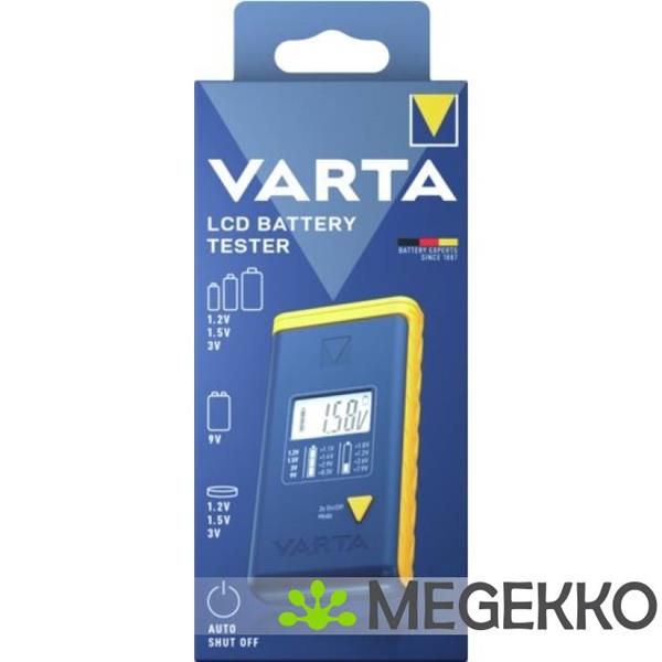 Grote foto varta lcd battery tester vermogen batterij tester blauw geel computers en software overige computers en software