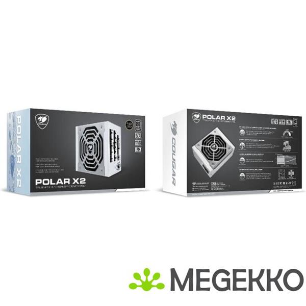 Grote foto cougar gaming polar x2 modular 80 plus platinum 1050w zilver computers en software overige