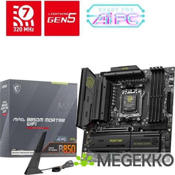 Grote foto msi mag b850m mortar wifi computers en software moederborden