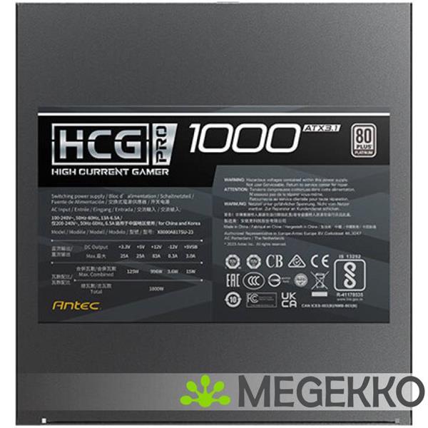 Grote foto antec hcg1000 pro platinum computers en software overige