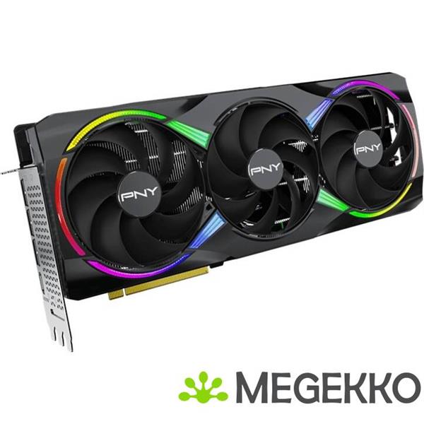 Grote foto pny geforce rtx 5080 16gb argb overclocked triple fan computers en software videokaarten