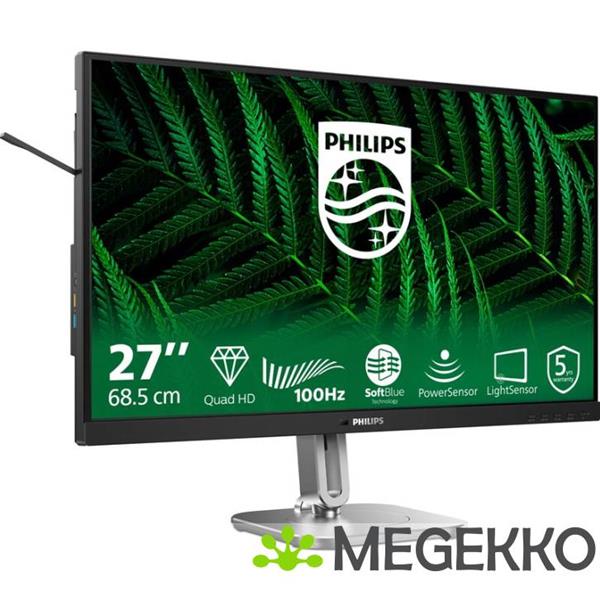 Grote foto philips 5000 series 27b2g5500 00 27 100hz quad hd ips monitor computers en software overige computers en software